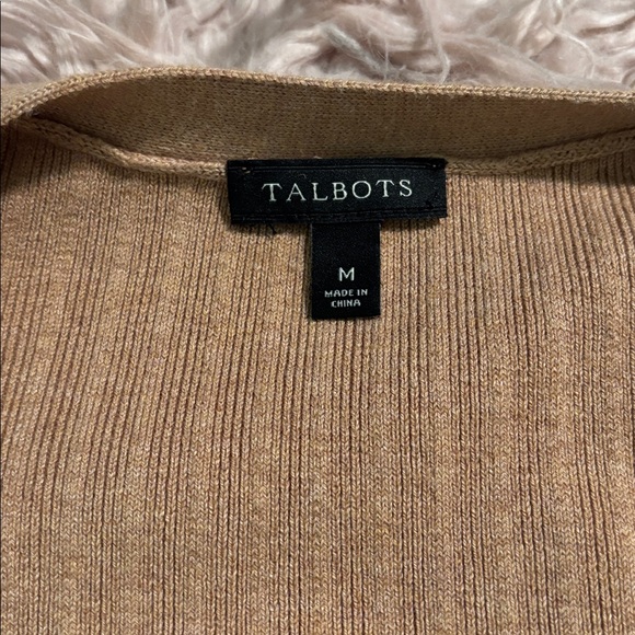 Talbots Ribbed Duster Open Front Cardigan - Picture 6 of 11